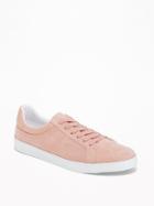 Old Navy Mens Sueded Court Sneakers For Men Mauve Along Size 9