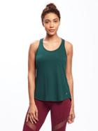 Old Navy Go Dry Cool Racerback Tank For Women - Emerald Isle