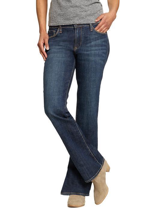 Old Navy Womens The Sweetheart Boot Cut Jeans Size 4 Long - Dark Authentic