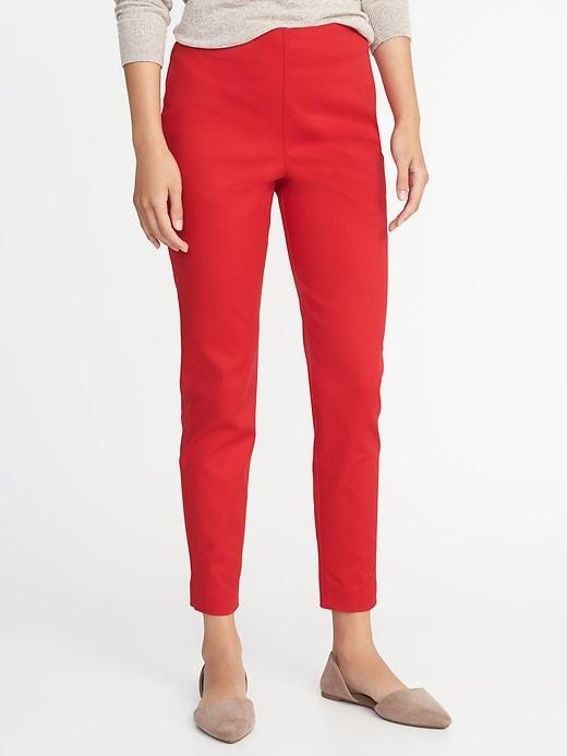 Old Navy Womens High-rise Super Skinny Ankle Pants For Women Robbie Red Size 6