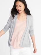 Old Navy Womens Open-front Sweater For Women Heather Gray Size Xl