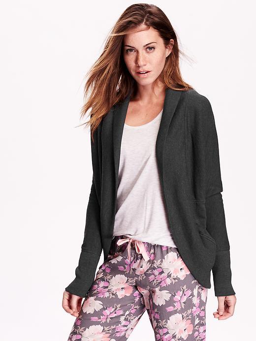 Old Navy Womens French Terry Cocoon Cardigan Size L - Blackjack
