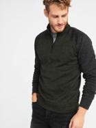 Old Navy Mens Color-block Sweater-fleece 1/4-zip Pullover For Men Matcha Green Size Xxl
