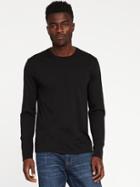 Old Navy Mens Soft-washed Crew-neck Tee For Men Black Size S