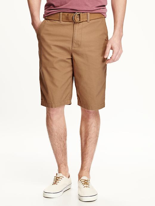 Old Navy Broken In Belted Twill Shorts For Men - Tannery Row
