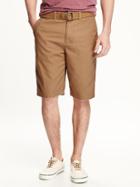 Old Navy Broken In Belted Twill Shorts For Men - Tannery Row