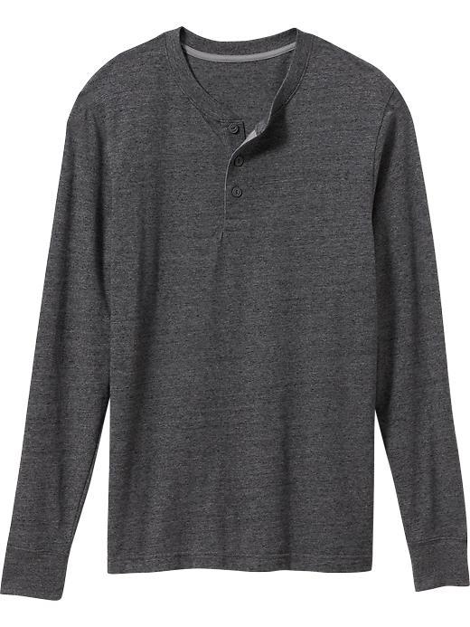 Old Navy Mens Henley Size Xxl Big - Light Grey Heather