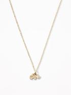Old Navy  Pav Elephant Pendant Necklace For Women Gold Size One Size