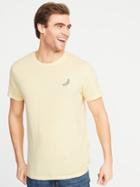 Soft-washed Embroidered Graphic Tee For Men