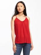 Old Navy Relaxed Suspended Neck Top For Women - Saucy Red