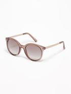 Old Navy Womens Round Translucent Sunglasses For Women Smoke Size One Size