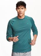 Old Navy Mens Double Knit Waffle Tee Size Xxl Big - Teal Tail Polyester