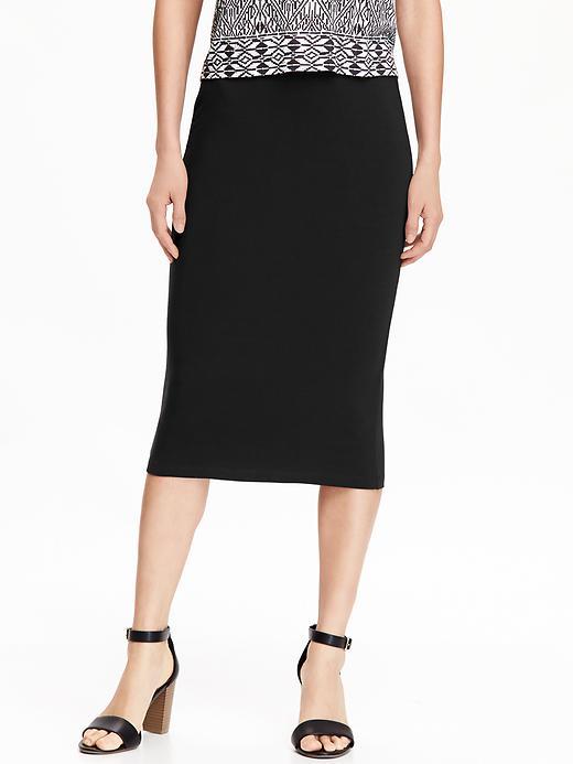 Old Navy Womens Calf Length Pencil Skirts Size L - Blackjack