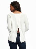 Old Navy Relaxed Tulip Back Pullover For Women - Creme De La Creme