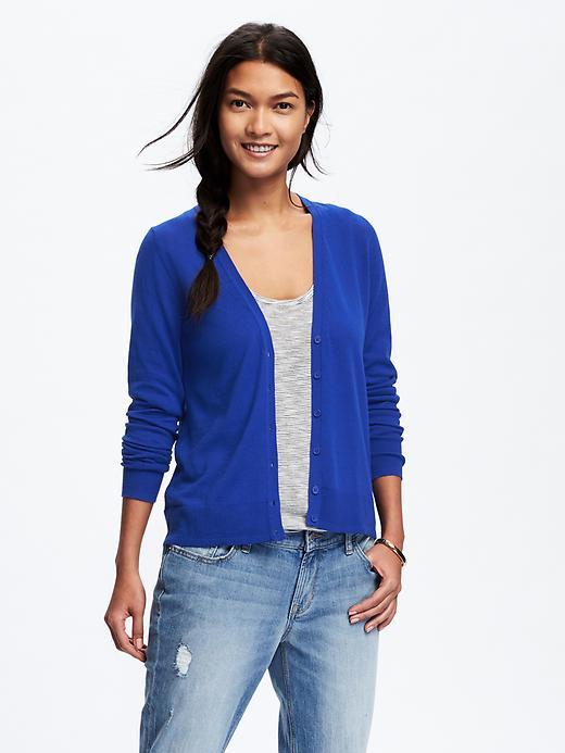 Old Navy V Neck Cotton Cardi For Women - Bluetiful