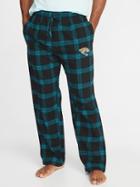 Old Navy Mens Nfl Team-graphic Flannel Sleep Pants For Men Jacksonville Jaguars Size L