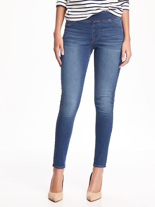 Old Navy Womens Mid-rise Rockstar Jeggings For Women Woodland Wash Size 0