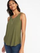 Old Navy Womens Luxe Swing Tank For Women Hunter Pines Size Xs