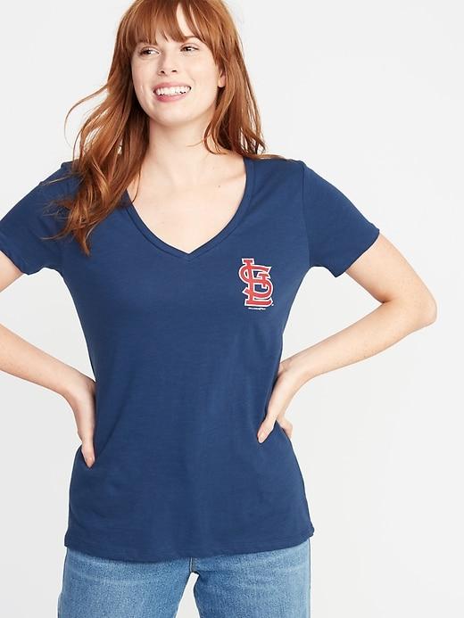 Mlb Team-graphic V-neck Tee For Women