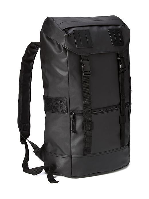Old Navy Vinyl Coated Backpack For Men - Black