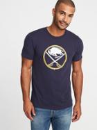 Old Navy Mens Nhl Team Graphic Tee For Men Buffalo Sabres Size L