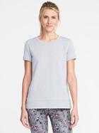 Old Navy French Terry Performance Sweatshirt For Women - Heather Gray