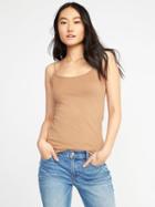 Old Navy Womens First-layer Fitted Cami For Women Cocoa Mocha Size M
