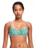 Old Navy Underwire Balconette Bikini Top For Women - Green Floral