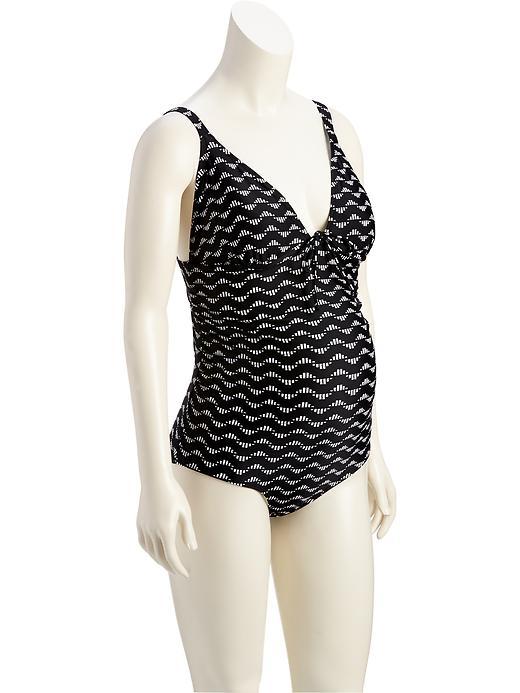 Old Navy Floral Halter Tankini Top For Women - Black Stripe Top