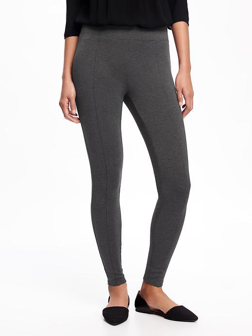 Old Navy Mid Rise Ponte Knit Leggings For Women - B65 Dark Heather Grey