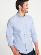 Old Navy Mens Slim-fit Built-in Flex Everyday Oxford Shirt For Men Medium Blue Oxford Size Xxxl