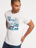 Old Navy Mens Soft-washed Graphic Tee For Men Tropical Oasis Size Xl