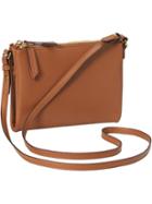 Old Navy Womens Faux Leather Crossbody Bags Size One Size - Cognac Brown
