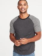 Old Navy Mens Soft-washed Color-blocked Tee For Men Blackjack Size M