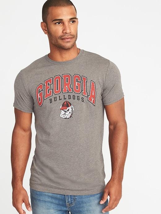 Old Navy Mens Ncaa Georgia Bulldogs Crew-neck Tee For Men Georgia Bulldogs Size S