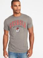Old Navy Mens Ncaa Georgia Bulldogs Crew-neck Tee For Men Georgia Bulldogs Size S