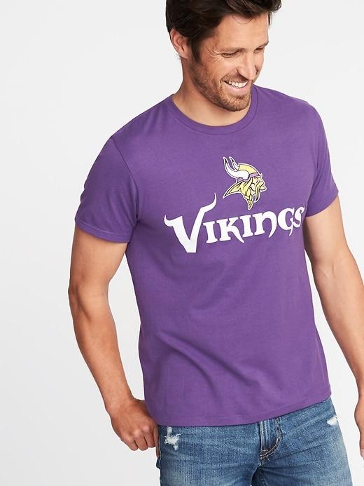 Old Navy Mens Nfl Team Graphic Tee For Men Vikings Size L