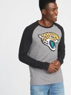 Old Navy Mens Nfl Graphic Raglan Tee For Men Jaguars Size M