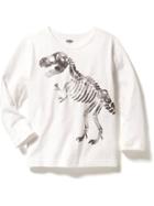 Old Navy Long Sleeve Graphic Tee Size 3t - Sea Salt