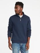 Old Navy Mens Fleece 1/4-zip Pullover For Men Ink Blue Size Xs