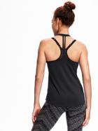 Old Navy Go Dry Performance Strappy Tank For Women - Black
