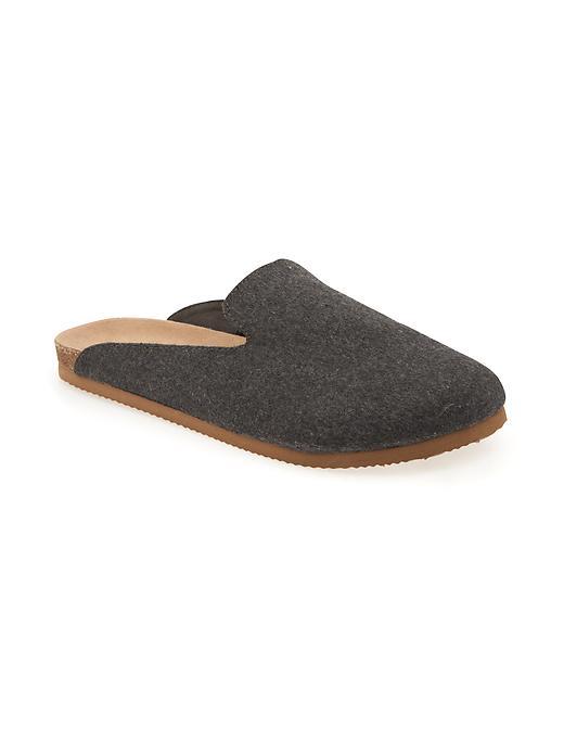 Old Navy Felt Slide Slippers Size 10 - Charcoal Heather