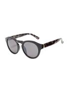 Old Navy Color Block Round Sunglasses For Women - Black