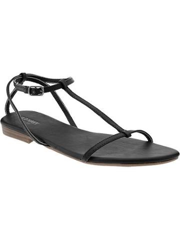 Old Navy Old Navy Womens T Strap Sandals - New Black