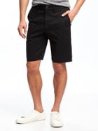 Old Navy Slim Built In Flex Ultimate Khaki Shorts For Men 10 - Black