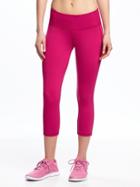 Old Navy Womens Mid-rise Compression Crops For Women Party Started Pink Size L