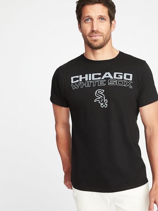 Old Navy Mens Mlb Team Graphic Tee For Men Chicago White Sox Size L