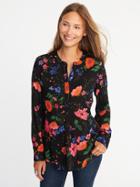 Old Navy Lightweight Popover Tunic For Women - Large Floral