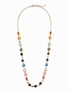 Old Navy Multi Crystal Chain Necklace For Women - Multi Color