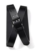 Old Navy Double Prong Leather Belt For Men - Black